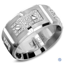 Carlex Gold with Diamond Men's Wedding Band