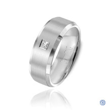 CrownRing Gold with Diamond Men's Wedding Band