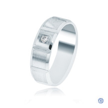 CrownRing Gold with Diamond Men's Wedding Band